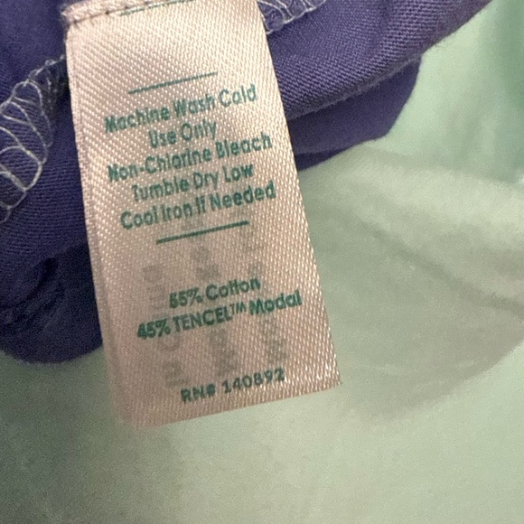 Marine Layer NWT Butter Soft Signature Crew Tee in Indigo/Mint Green Ombre - Picture 6 of 7